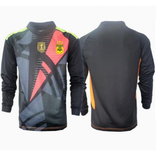 Pánský Fotbalový dres Argentina Brankářské Copa America 2024 Domácí Dlouhý Rukáv